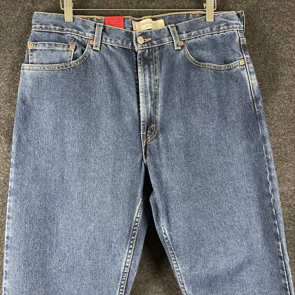 VTG Levis 505 Jean Mens 38x30 Medium Wash Regular Fit Straight Deadstock Y2K NEW - Picture 4 of 16